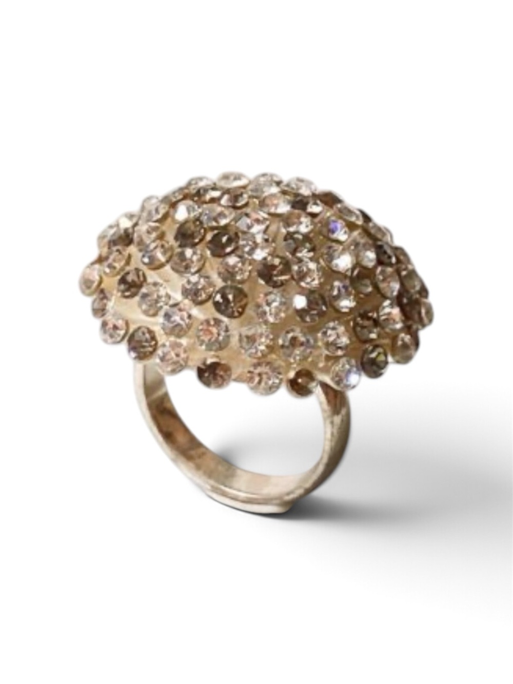 BCBGMAXAZRIA Crystal Cluster Statement Ring ✨